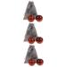 Partykindom 3 sets of handball roller balls massage fitness balls for the hand meditation balls massage ball wooden ball hand exercise balls outside Gymnasium ball baby massage globe handicrafts fabric