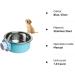 2-in-one dog water bowl cage crate type water bowl stainless steel pet hanging bowl puppy crate water bowl water dispenser used for cats and dogs and other small animals (small)  - Buy Online on GoSupps.com