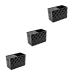 minkissy 3 pcs hairdressing supplies organizer hair accessories 15.1*8cmx3pcs blackx3pcs