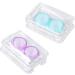 Solustre 4-Piece Mini Container Set for Colored Contact Lenses | Eye Care Holder & Carrying Bag - Buy Online on GoSupps.com
