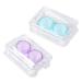 Gleavi 2st mini container for colored contact lenses storage container storage container contact lens container and solution carrying bag lentil holder lentils cleaning case cute. As shown as shown 8x5cm