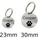 Dog Engraving Tags 23mm/30mm | Customizable Pet ID with Paw Heart Star & More | Perfect for Dogs Cats Puppies & Horses - Buy Online on GoSupps.com