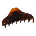 Parcelona French Boss Thin and Narrow Medium Tortoise Shell Covered Spring Jaw Hair Claw Clip Clutcher Clamp