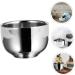 Minkissy 3-Pack Stainless Steel Razor Shells for Shaving Brush & Soap - Durable Metal Shaving Cups (7.3x5cm) - Ideal for Men's Grooming - Buy Online on GoSupps.com
