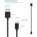 Rahhaze Micro USB Charging Cable for Simplehuman Mirror 5 8 Round Lighted Makeup Mirror - 5FT Black - Buy Online on GoSupps.com