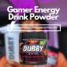 Dubby Gamer Energy Drink Powder - Sugar Free Jitter-Free Nootropics Watermelon Guava Lime Flavor - 30 Servings - International Shipping - Buy Online on GoSupps.com