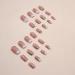 Buy 24 Pcs Nude Pink Press on Nails - YEFIUO Glitter Fake Nails with Gold Swirl Designs | Full Cover Acrylic Artificial Nails for Women | Perfect for Festivals - Buy Online on GoSupps.com