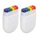 Bagima 2 Flags Face Painting Games Flag Painting Face Flag Painting 6 Rainbow Colors for Festive Celebration Party Body Face Painting