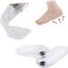 NOLITOY Orthotic Heel Pads - 2 Pairs Silicone Insoles for Plantar Support Massage & Comfort - Half Heel Inserts 11X6cm - Buy Online on GoSupps.com