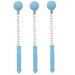 wiianoxd Massager Hammer (6 Pack) Hammer Manual Golf Ball Massager Back Shoulder Massage (Blue)