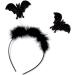 Halloween Black Glitter Bat Headband Boppers Fancy Dress Alice Hair Band for Women Girls by Glitz4Girlz - Buy Online on GoSupps.com