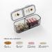 14 Compartments Weekly Pill Organizer - 7 Day AM PM Pill Box for Vitamins & Supplements | Portable Travel Medicine Planner (Light Black - Buy Online on GoSupps.com