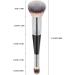 Blush Brush For Cheeks - Dual-Ended Foundation Brush - Multi-purpose Makeup Brush For Foundation Powder Liquid Concealer Cream Blush Bittu Black Handle Silver Tube - Buy Online on GoSupps.com