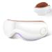 Eye Massager with Heat Eye Mask Massager for Migraine Eye Care Face Massager with 5 Modes for Dry Eye Vibration Eye Temple Massager Traveling with Music Sleeping Relaxing Gift White