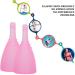 Shop Silicone Menstrual Cup with Cleaning Brush - Reusable Diva Cup for Women's Menstrual Needs (#3) - Buy Online on GoSupps.com