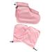 2paires Et Chaussette De Bain Paraffine Ensemble De Doux Pour Thermique Des Mains Couleur Rose De De Chaussettes