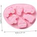 Alipis 2pcs Silicone Baking Mold Silicone Molds Fruit Tray Vehicle Chocolate Mold 3D Mousse Fondant Mold 21x16cm Pink - Buy Online on GoSupps.com
