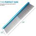 Paws Pamper Greyhound Comb for Dogs and Cats - Long Teeth, Wide Handle - Enhanced Grooming Experience - 50% Fine Pins - 1 Count - Buy Online on GoSupps.com