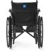 Guardian K1 Wheelchair 18" vinyl wheelchair with swing-back length arms and elevating leg rests Nylon Wheelchair 18" Wide Black - Buy Online on GoSupps.com