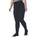 Plus Size 4XL Compression Pantyhose for Men & Women - 20-30 mmHg Opaque Toeless Support Stockings for Swelling DVT Pregnancy - Waist High Tights in Black - Buy Online on GoSupps.com