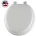 Mayfair 15EC 000 Soft Toilet Seat with Premium Hinge - Never Loosen, White (1 Pack) - Buy Online on GoSupps.com