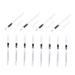 LIFKOME Lot de 24 Crayons Eyeliner Yeux Blancs Manche Bois Stylo Maquillage Multifonction pour Fille Crayon Dessin Ligne Yeux Maquillage Portable et Pratique