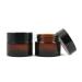 Buy 2pcs 100ml Brown Refillable Cosmetic Jars - Glass & Screw Top Face Cream & Lip Balm Containers - International Shipping Available - Buy Online on GoSupps.com
