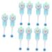 Ipetboom 10 pcs children's toothbrush with soft bristle travel toothbrush sweet children's toothbrush Bulk-toothbrushes Children toothbrushes Children wear toothbrushes accessories toddler handbook pebbles