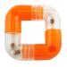 Outward Hound Planet Dog Orbee-Tuff Link - Snack Ball for Dogs - Dog Toy - Orange Links Orange