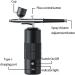 kzxbty Portable Rechargeable Wireless Airbrush with Compressor Double Action Tools for Face Beauty Nail Art Tattoo - Buy Online on GoSupps.com