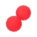 Yoga Massage Ball Peanuts Silica Gel Manual Yoga Ball 12X6.3X6.3cm Red