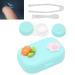 Anggrek Mini Contact Lens Container - Cute Portable Soaking Box in Yellow Blue & Green | International Shipping - Buy Online on GoSupps.com
