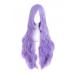 MapofBeauty 32" Long Hair Spiral Curly Cosplay Costume Wig (Light Purple)
