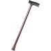 Walking Stick/Walking Crutches Lightweight Aluminum Alloy Walking Sticks with Ergonomic Wooden Handle 10 Height Levels Adjustable for Elderly Men or Women in Gray with Non-Slip b Journey