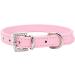 THAIN Rhinestone Dog Cat Collar - Bling Diamond Crown Decoration - Pink - XS (8-10) - Small Medium Large Dogs - Buy Online on GoSupps.com