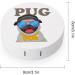 Cool Pug Cute Contact Lens Case - Portable Round Storage Box Kit with Mirror for Travel & Daily Use - Buy Online on GoSupps.com