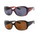 HYKaada 2 Pack Ladies Bifocal Reader Sunglasses Designer Color UV Protection Sun Reading Glasses with 2 Pouches 1 Upon Black& Down Tortoise/1 Shiny Red&black 2.0 x