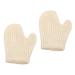 Beavorty 2pcs Scrub Gloves Cleaning Towels Cleaning Scrubber Bath Mitt Bath Shower Gloves Bath Mitt Bath Sponge Mitten Scrubber Sisal White Bath Gloves Bathroom Bath Towels Scrubber Towels