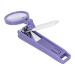 Nail Clippers with Magnifying Glass - Sharp Heavy Duty Steel Blade for Accurate Cutting - Purple+White - Buy Online on GoSupps.com