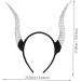 LIFKOME Croissant Headband Sheep Horn Headband Halloween Headbands Halloween Hair Hoop Costume Headband Halloween Hair Accessories 27X23.5CM Silver - Buy Online on GoSupps.com