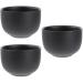 Frcolor 3st shaving foam shell shell for razor apparatus shaving shell made of stainless steel men shave soap shells shell of the shaving shell shaving soap shell razor peel acrylic man suite 7*7cmx3pcs blackx3st