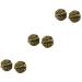 Minkissy 3 pairs copper walnut retro walnut artificial copper hand massage foot ornament walnut model realistic walnut vintage decorations requisite accessories 3.5x3cmx3pcs goldenx3stk