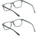 MMOWW 2-Pack Reading Glasses for Men & Women - Anti-Blue Light Computer Glasses with Spring Hinges (Gray 1.0x) - Perfect for Eye Protection & Comfort - Buy Online on GoSupps.com