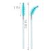 Yumflan 50 Pcs Disposable Eyelash Brushes - Crystal Blue Mascara Wands for Extensions & Makeup Application - Buy Online on GoSupps.com