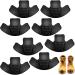 8 Pieces Toe Guards for Boots Toe Protectors Work Toe Guards Rubber Toe Covers Boot Toe Caps for Repairing Do Not Include Glue and Sandpaper