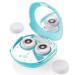 Contact Lens Cleaner, OFONE Fast Vibration Rechargeable Contact Lens Cleaner Case with Mirror & Remover Applicater Portable Contact Lens Cleaning Machine for Travel & Home (Blue)