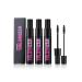 Long Thick Curl Duo Eyelash Mascara 2 In 1 Curl Long Lasting Mascara Natural Thickening Black Dual-Purpose Mascara Waterproof Lash-Lengthening 4D Silk Fiber Mascara for Women (3PCS)
