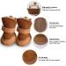 URBEST Dog Shoes 4Pcs with Hook Loop Closure for Chihuahua - Brown Boots - Buy Online on GoSupps.com