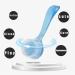 WOLEDOE Hedgehog Bath Supplies - Foldable Bathtub with 2 Pack Cleaning Brush Tool in Blue - Buy Online on GoSupps.com