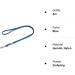 Mystique Rubberized Leash with Standard Carabiner - 20mm 2m Blue | Premium Quality Dog Leash for International Shipping - Buy Online on GoSupps.com